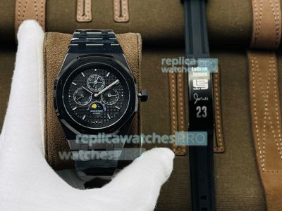 TWF Swiss Replica Audemars Piguet Royal Oak Perpetual Calendar Black Watch 41MM
